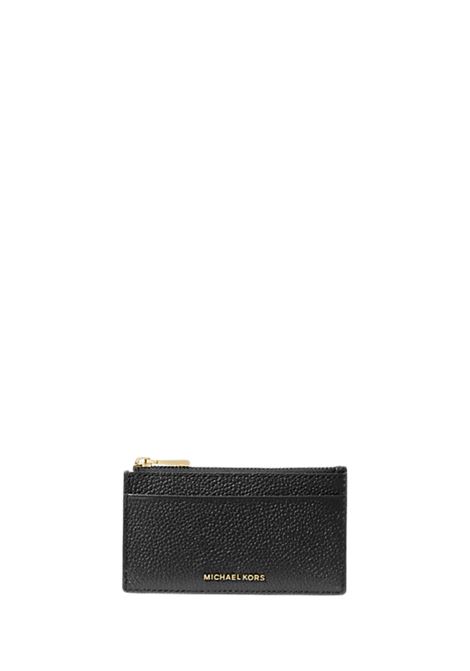 Porta carte di credito Jet Set piccolo in pelle martellata Michael Kors | 32F5GJ6D8L001